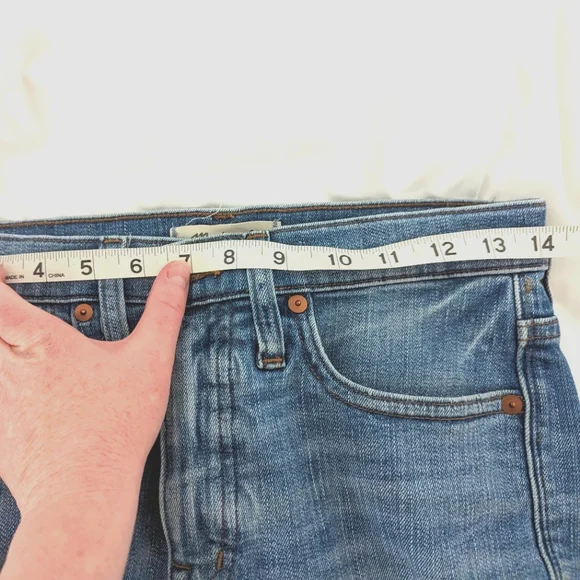 Madewell 9" high rise skinny distressed denim - Picture 8 of 9
